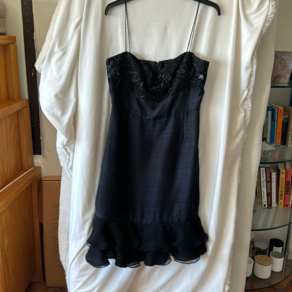 Dennis Basso silk dress size 10 - Picture 5 of 11